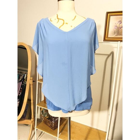 Soft Peacock Boho Crochet Flowy Blouse - Picture 1 of 5